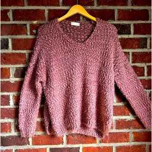 Altar’d State dark peachy, mauve snuggly sweater